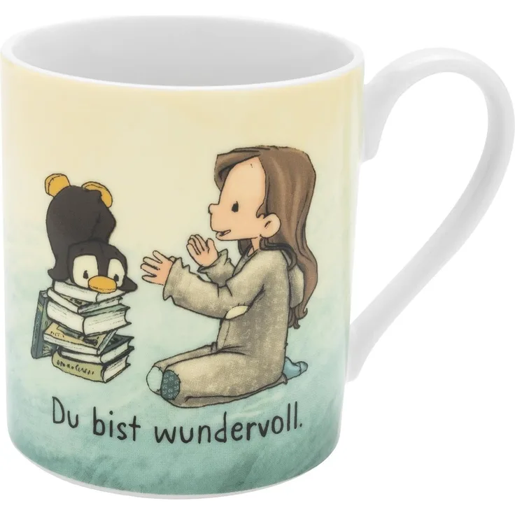 Tasse Becher Milch Kakaotasse Sheepworld Geschenk für Kinder ANOUK Pinguin 73954