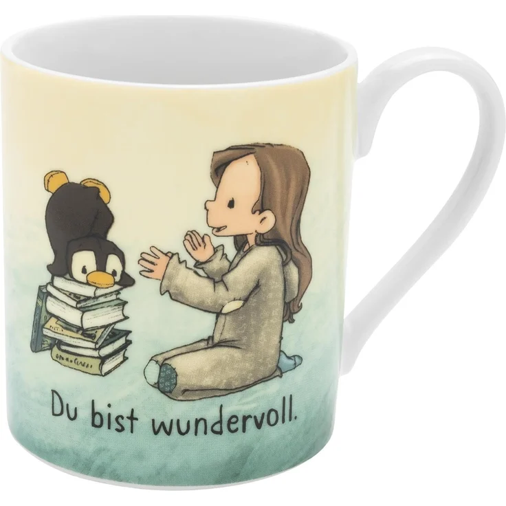 Tasse Becher Milch Kakaotasse Sheepworld Geschenk für Kinder ANOUK Pinguin 73954 – Bild 1