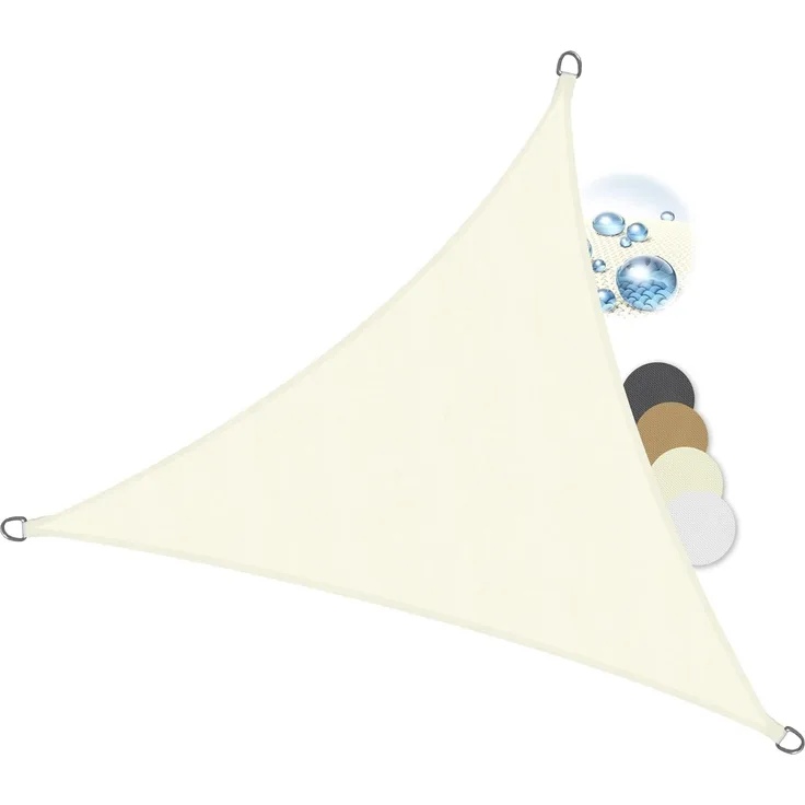 Sol Royal SolVision Sonnensegel PES Dreieck PS9 Creme, 360 x 360 x 360 cm