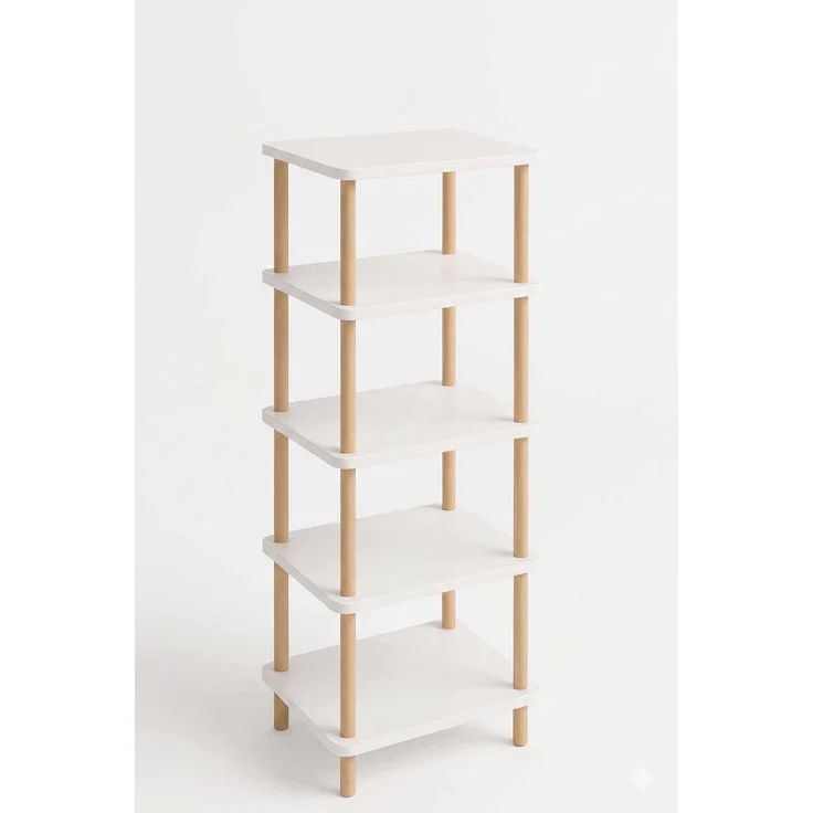 Skye Decor 'Pk262 - White' Badregal, Weiß, 40 x 185 x 30 cm – Bild 4