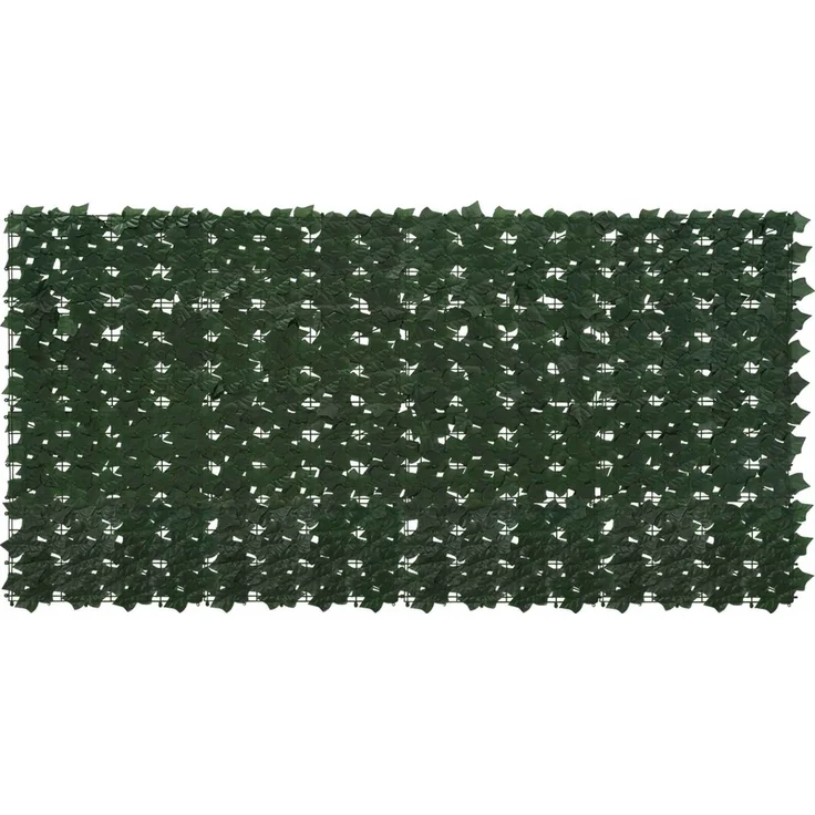 vidaXL Balkonsichtschutz mit Blättern Dunkelgrün 200 x 100 cm 42040627 – Bild 1