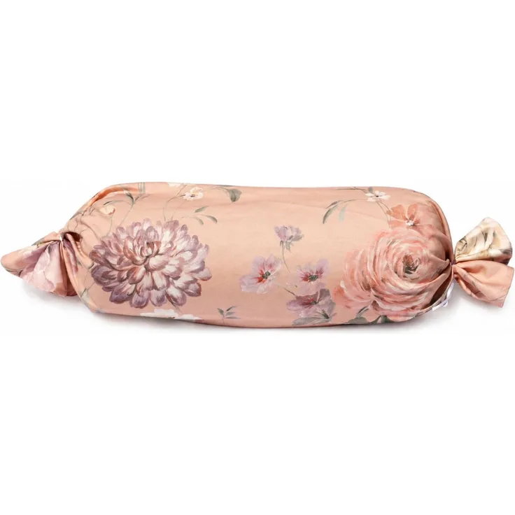 Betten Hofmann Relax Nackenrolle Nackenstütze mit Jersey Bezug Blumen rosa
