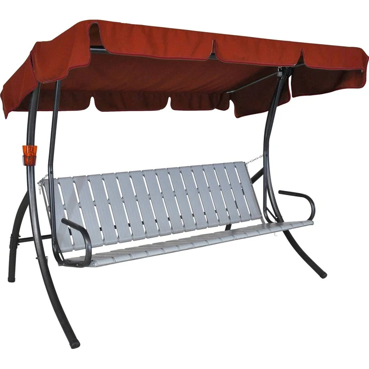 Angerer Freizeitmöbel Hollywoodschaukel Comfort Style, 3-Sitzer, Bettfunktion, inkl. Auflagen und Zierkissen – Bild 2