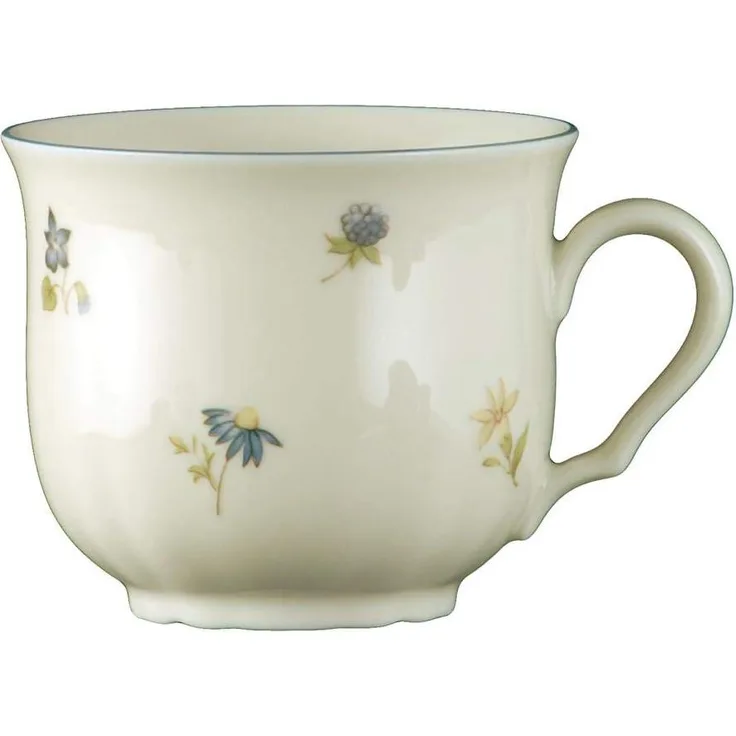 Kaffee-Obertasse 0,23 l Marieluise Streublume Seltmann Weiden Kaffeetasse - MikrowelleBackofen geeignet, Spülmaschinenfest