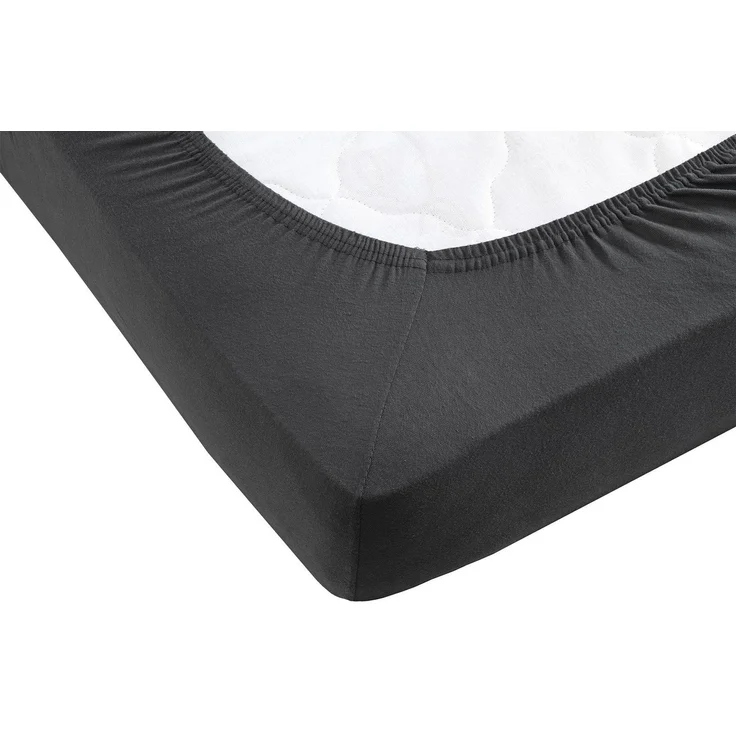 Visaggio Spannbettlaken Jersey aus 100% Baumwolle Boxspringbett / Wasserbett Spannbetttuch, Jersey, Gummizug: rundum, Spannbettlaken, für Matratzenhöhen bis 32 cm, Steghöhe 40 cm – Bild 1