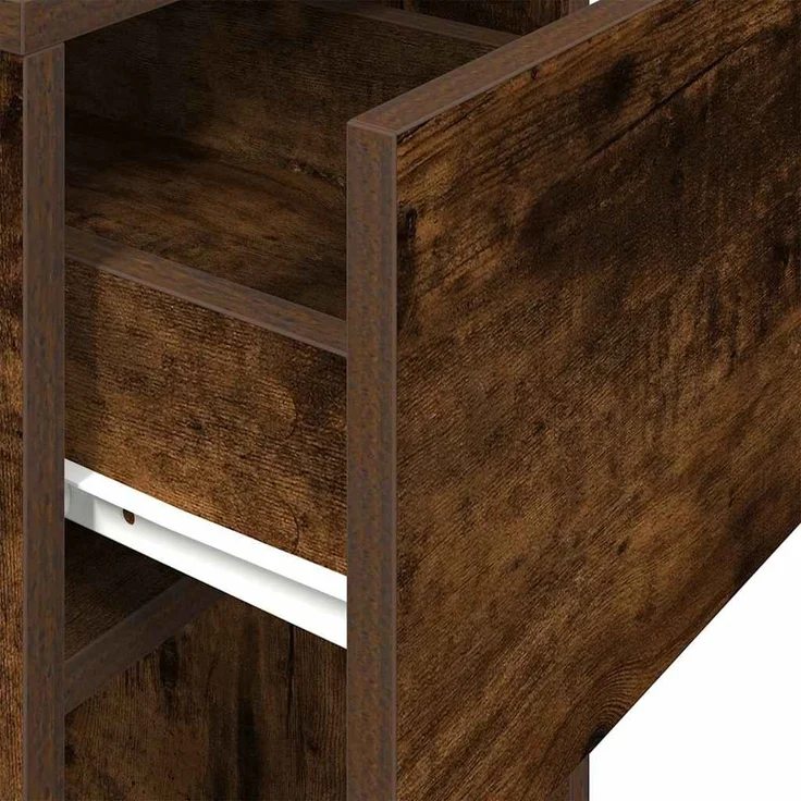 vidaXL Computerschrank mit Schublade Räuchereiche 30x44x74 cm 858735 – Bild 7