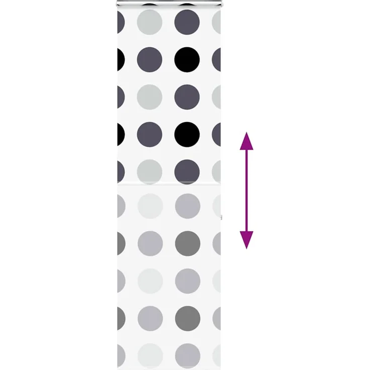 vidaXL Duschrollo mit Kassette 80x240 cm Stoffbreite 76 cm 4014955 – Bild 5