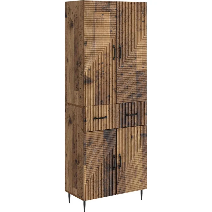 vidaXL Schrankset 2 pcs Altholz 66 x 34,5 x 89,5 cm Holzwerkstoff 3416671 – Bild 1