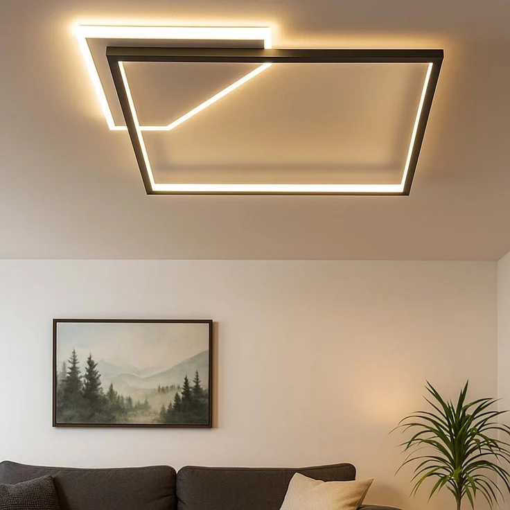 LED Deckenleuchte, schwarz, dimmbar, L 46,6 cm – Bild 4