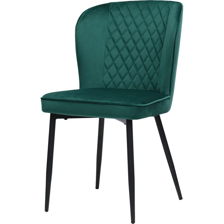 Esszimmerstuhl mit Metallgestell und ergonomischem Design mit abgerundeten Ecken, bequemem Sitzkomfort und stabiler Struktur,Grün – Bild 6