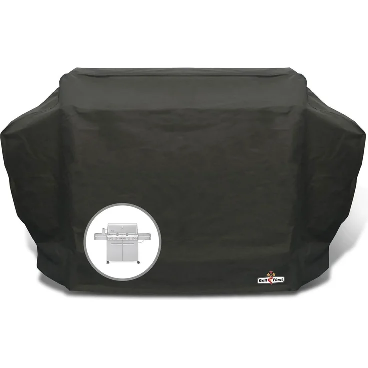 Grillabdeckhaube Grillfürst Abdeckhaube / Schutzhülle 197 x 65 x 126 cm für Broil King Imperial 690, PRO665 / Napoleon LEX730 / Weber Summit 670