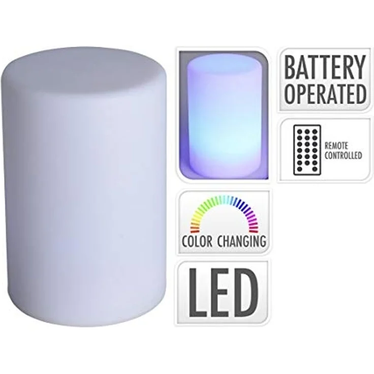 Spetebo LED Tischleuchte LED Lampe mit Fernbedienung - 15 x 10 cm, An / Aus / Farbwahl, LED, wählbar, inkl. Fernbedienung – Bild 2