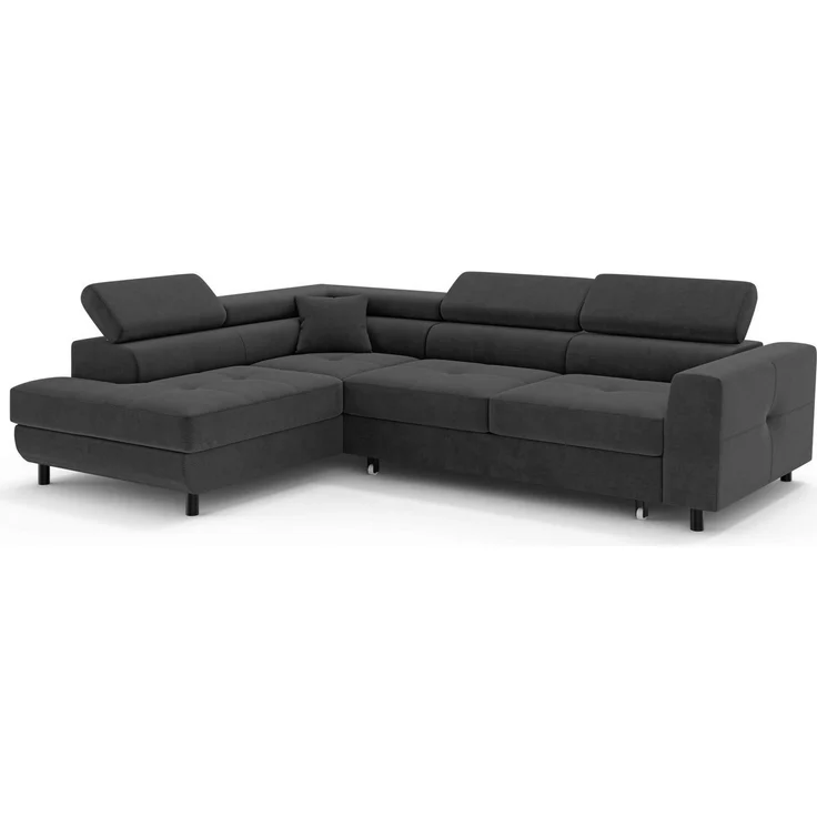 OTTO home Ecksofa AADEN Schlafsofa 254 cm - OTTO. Verlässliche Qualität, mit Bettfunktion, Bettkasten, Kopfstützen, rechts/links bestellbar – Bild 3