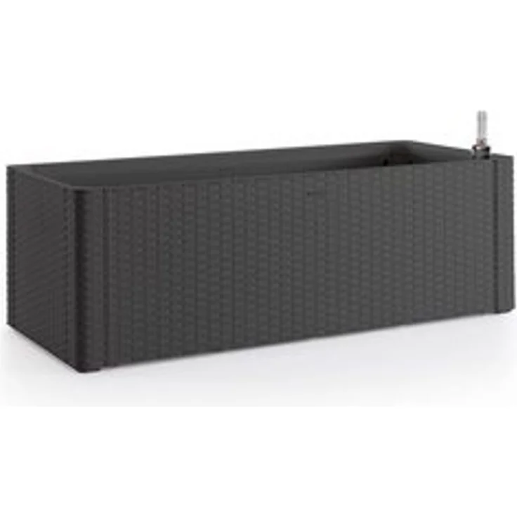 Kreher Pflanzkübel Kreher Pflanzkasten in Rattan Optik in Anthrazit (Größe wählbar) (1 St) – Bild 5
