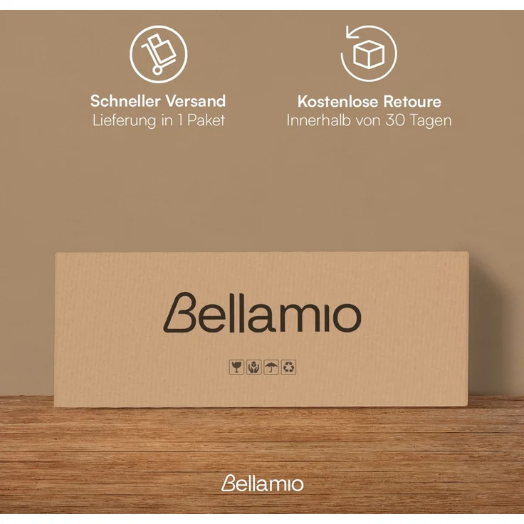 Bellamio 'Sava' Sitzbank, Bambus, schwarz, Holzbank ohne Lehne, 45x33x100 cm, bis 250 kg belastbar – Bild 7