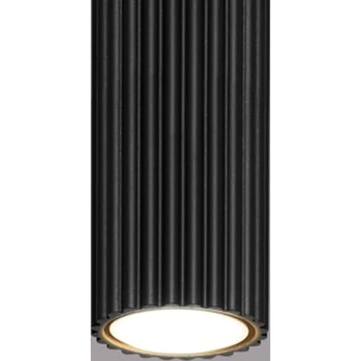 SOLLUX lighting Deckenlampe Aluminium 1-flammig, minimalistische Deckenleuchte in Karbon Schwarz, 6,5 x 6,5 x 20 cm, GU10 bis 10 W, IP20 – Bild 4