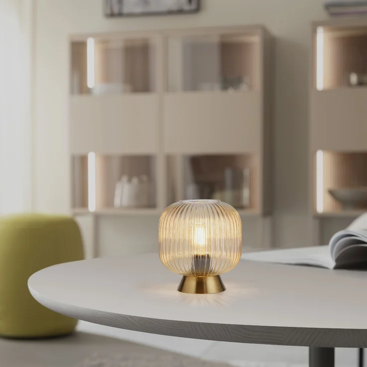 SCHÖNER WOHNEN-Kollektion LED Tischleuchte LED Tischlampe NAMI Schnurzwischenschalter, E27, Schnurzwischenschalter – Bild 2