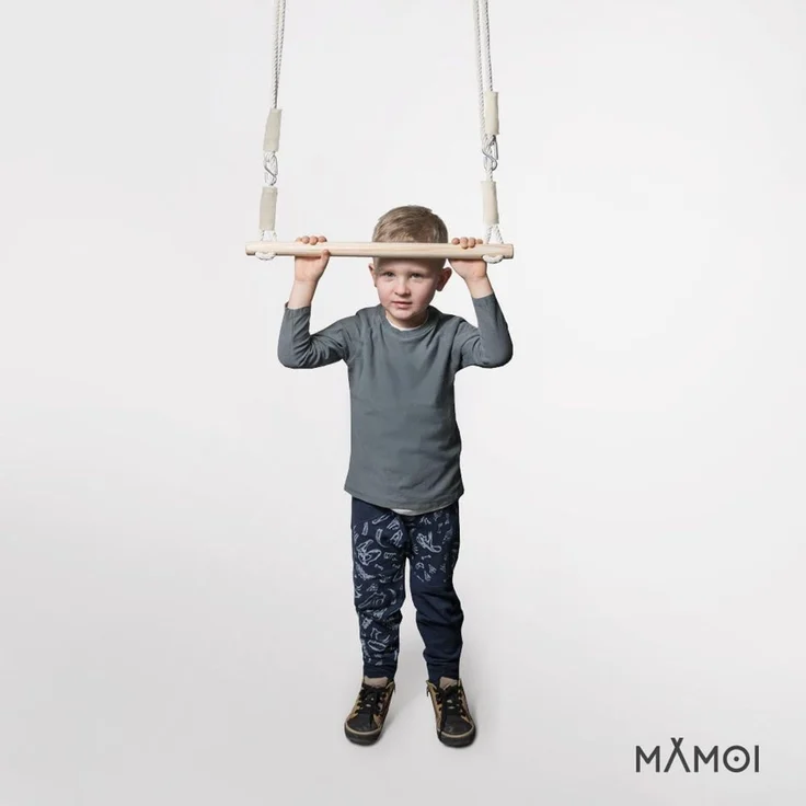 MAMOI® Trapez Schaukel Turnringe Trapez | Kinder Turnringe Turnringe Schaukel | Turnringe Kinder Trapez | Turnringe Trapez Schaukel Kinder | CE | 100% ECO | Made in EU – Bild 4