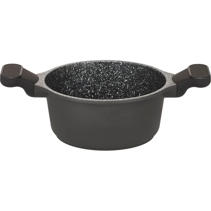 Hanseatic Topf-Set Black Edition, mit langlebiger VITAFLON® GRANIT Antihaft-Versiegelung, Aluminiumguss (Set, 10-tlg), Kochtopf-Set im modernen Design mit formschönen Soft-Touchgriffen – Bild 2