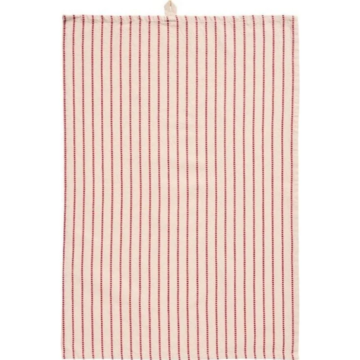 Ib Laursen Geschirrtuch Ib Laursen Geschirrtuch Holly Streifen Rot (50x70cm) – Bild 2