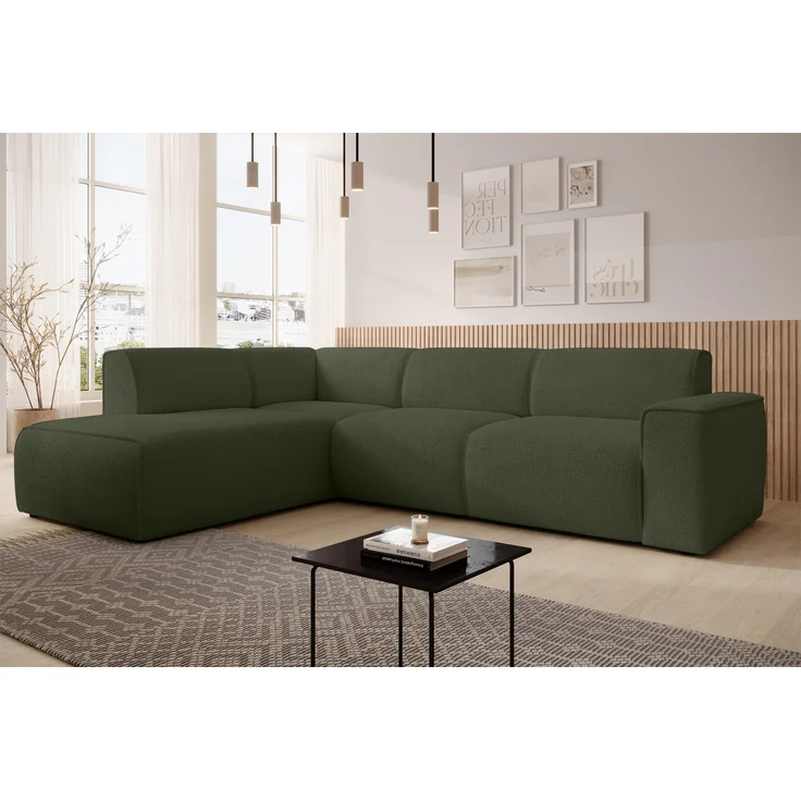 AX LIVING Couch Sofa L Form Didim L Grün – 292 cm, stilvoll & bequem L – Bild 1
