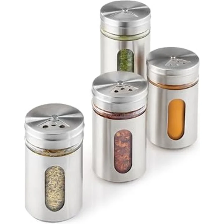 METALTEX 259851000 3er Set Gewürzstreuer Glas/Inox 100 ml – Bild 3