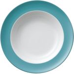 Thomas Sunny Day Suppenteller, Pastateller, Teller, Porzellan, Turquoise / Türkis, Spülmaschinenfest, 23 cm, 10323