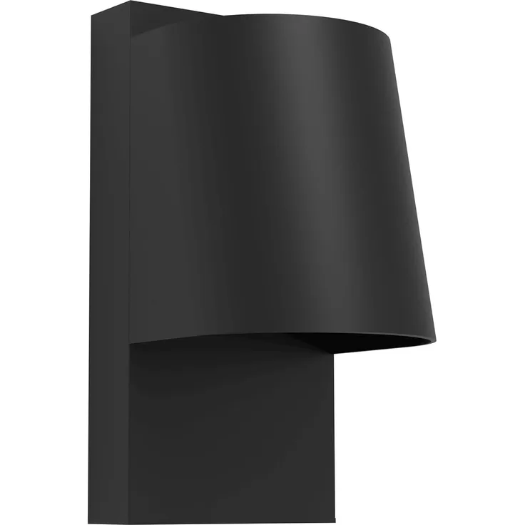 Eglo 900691 Wandleuchte STAGNONE Alu, Stahl schwarz GU10 1X4,6W IP54 L:10cm H:20. 5cm