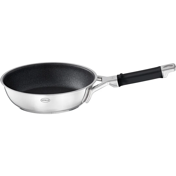 Rösle 'Silence Pro' Bratpfanne antihaftend, Edelstahl silber, Ø 20 cm – Bild 1