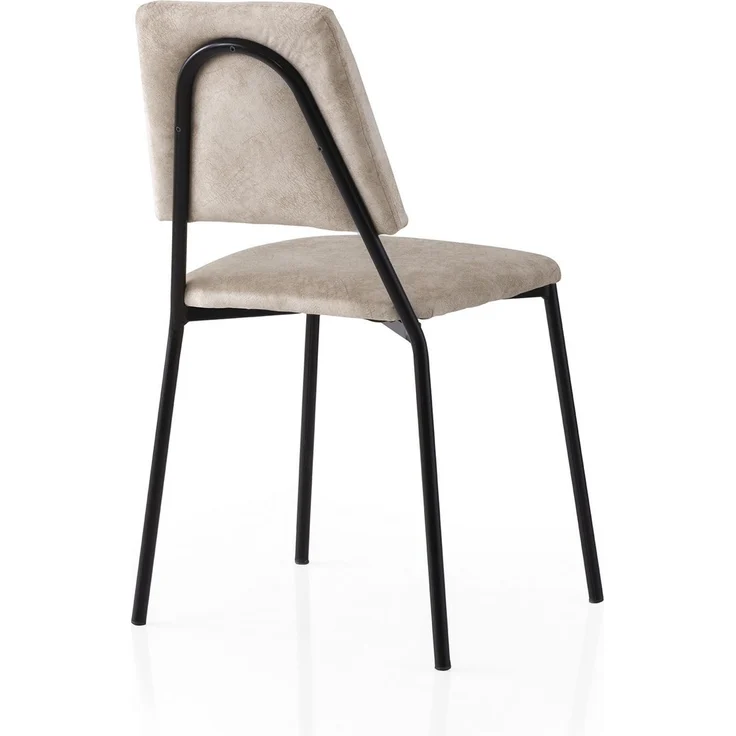 Skye Decor 'Lıma - 4551 V2' Stuhlset (2-teilig), Schwarz / Ecru, 42,5 x 77,5 x 54 cm – Bild 3