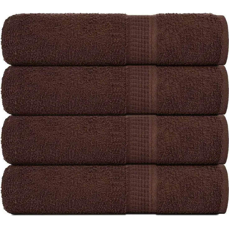 vidaXL Badetücher FROGN 4 Stk. Braun 100x150 cm 360 g/m² 136765