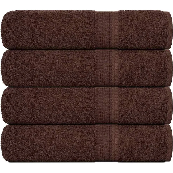 vidaXL Badetücher FROGN 4 Stk. Braun 100x150 cm 360 g/m² 136765 – Bild 1