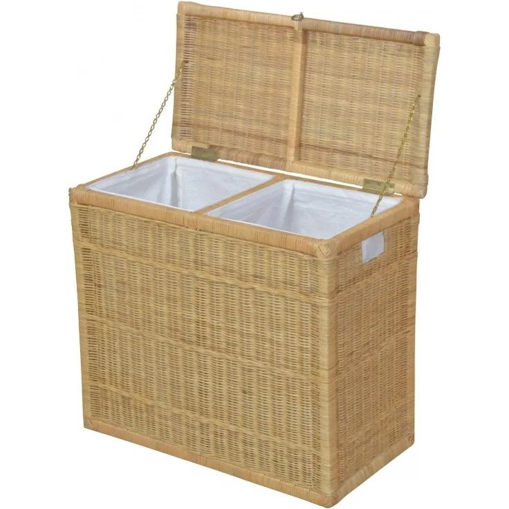 Wäschetruhe "DUO", beige