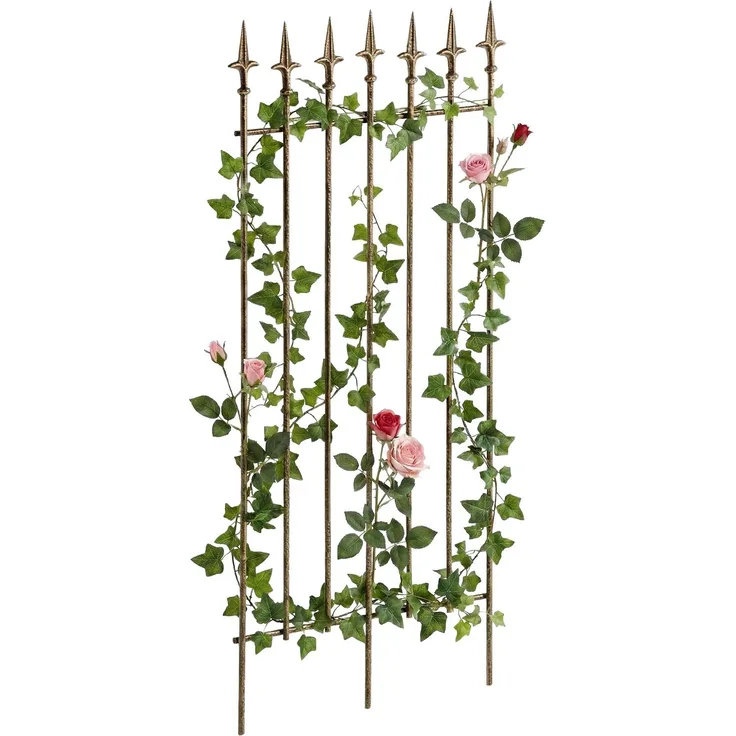 Rankgitter FREYA - 50x0,7x100cm, Metall, Bronze | Rankhilfe Kletterpflanzen Gartendekoration