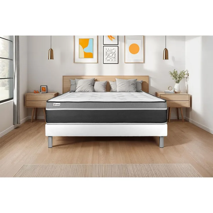 Matratzenset VITAL CARE 135 x 190 cm Bettrahmen Kit weiß