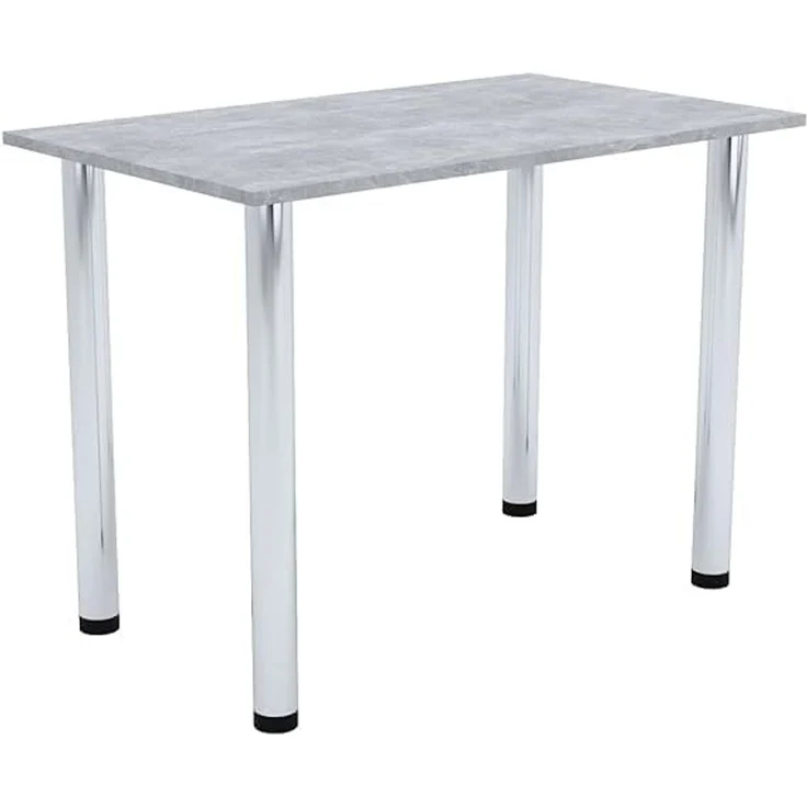 AKKE Esstisch (2mm PVC), Esszimmertisch mit Chrombeinen Küchentisch Bürotisch Kantenumleimung – Bild 1