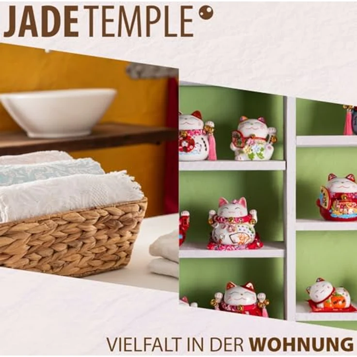 JADE TEMPLE Einweg Essstäbchen aus Bambus, 24 cm, mit asiatischer Verzierung, geschmacksneutral, 10 Paare pro Vorteilspackung, 24.5 x 14 x 6 cm, Braun – Bild 8