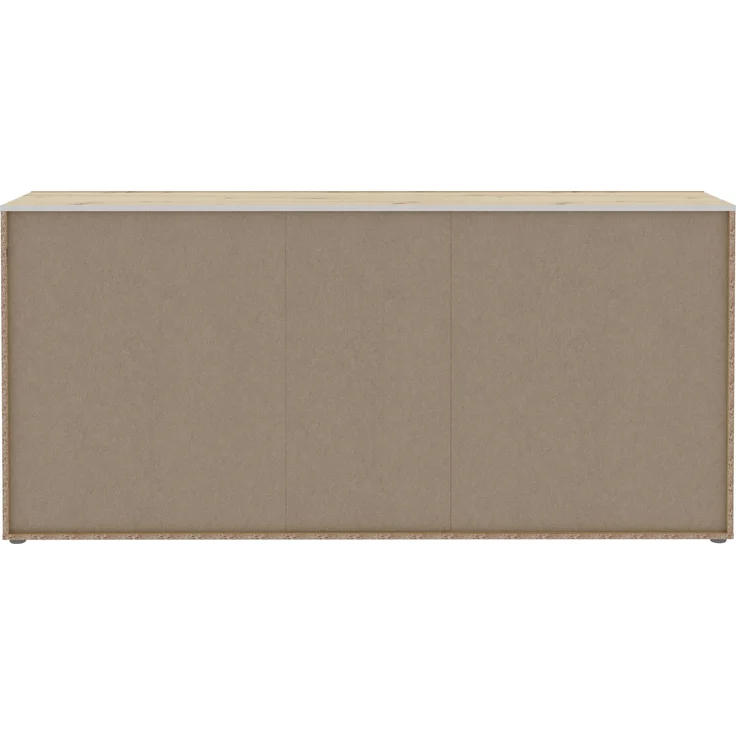 Forte BACCIO Kommode 200, modernes Sideboard mit 4 Schubladen und Türen, Holzwerkstoff, Artisan Eiche Holzdekor | Weiß, 197,1 cm breit x 91,9 cm hoch x 41 cm tief – Bild 9