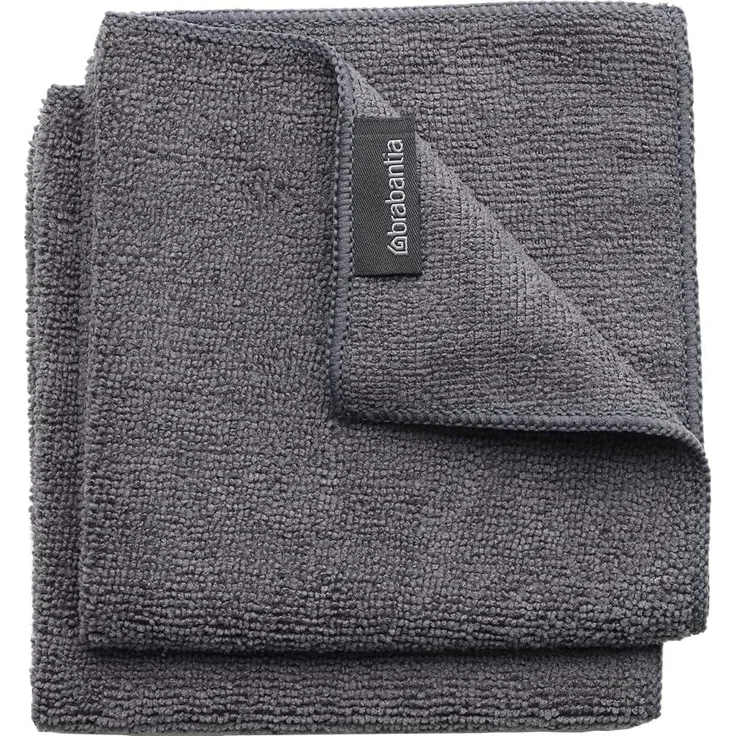 Brabantia SinkSide Dark Grey Mikrofaser Geschirr-Handtücher 2er-Set