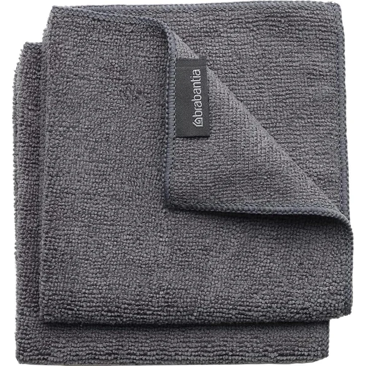 Brabantia SinkSide Dark Grey Mikrofaser Geschirr-Handtücher 2er-Set