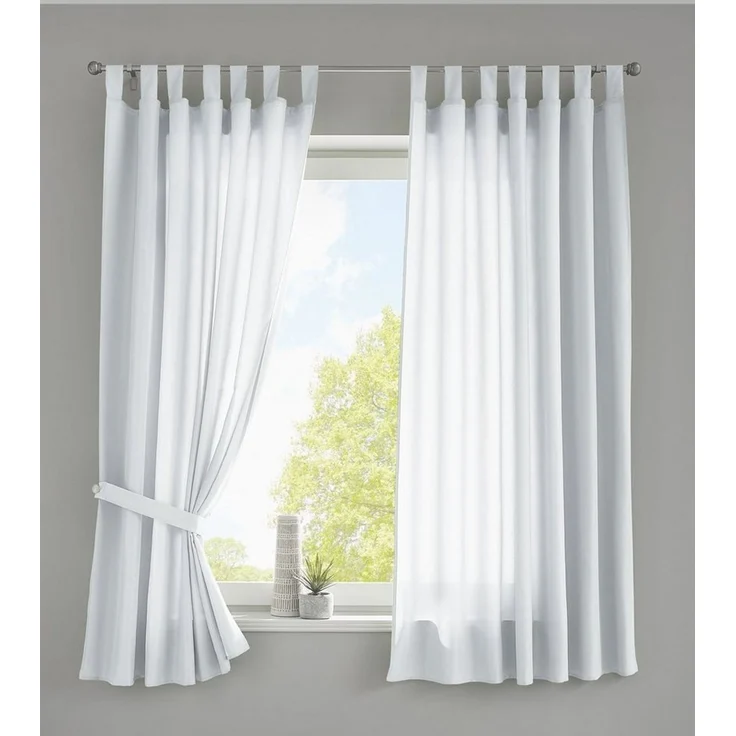 Gardinenbox Vorhang, Schlaufe (2 St), blickdicht, Microfaser, Schal Microsatin »Berlin« Blickdicht Kräuselband Raffhalter 20400N2 – Bild 5