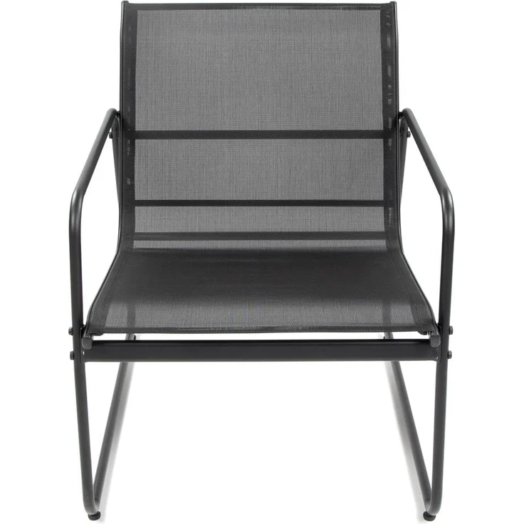 Mali Balkonmöbel Set, Stahl, schwarz, für 2 Personen – Bild 3
