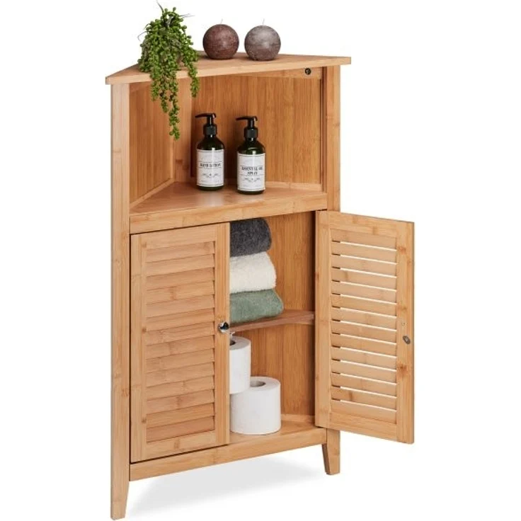 Eckschrank aus Bambus 10046270 – Bild 1