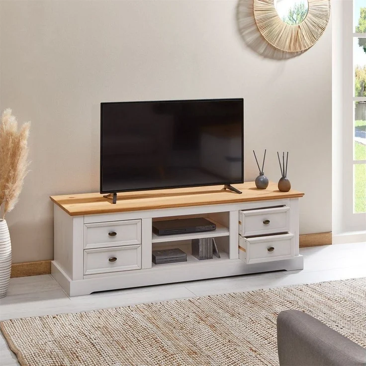 IDIMEX Lowboard KENT, TV Lowboard Kommode Hifi-Tisch Fernsehschrank Medienmöbel Rack Bank Ki – Bild 2