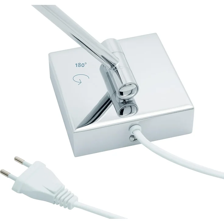 Libaro Kosmetikspiegel mit Sensor LED 5-fach Vergößerung VERONA Schminkspiegel quadratisch, Vergrößerungsspiegel 5x Bewegungssensor Wandmontage weißes Kabel Licht – Bild 6