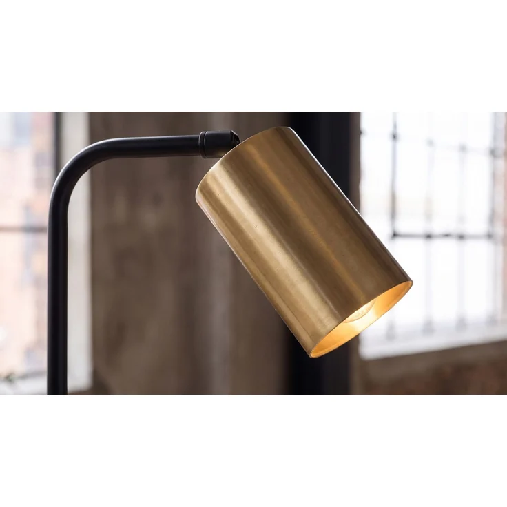 KAWOLA Stehlampe ZERMATT Metall schwarz vintage 120 x 22 x 28 cm – Bild 5