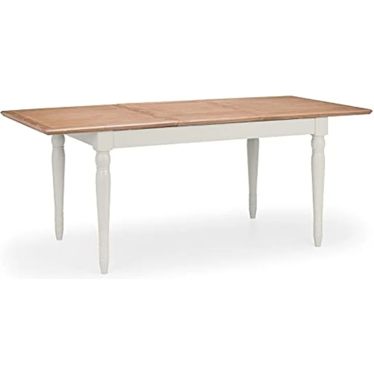 Julian Bowen Provence Ausziehbarer Esstisch, Grau und gekalkte Eiche, 150x90 – Bild 3