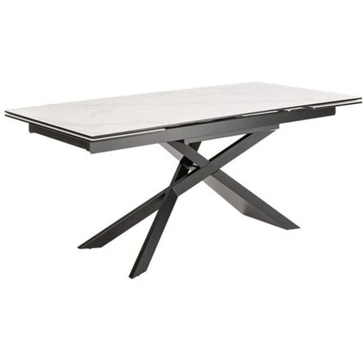 riess-ambiente Esstisch EUPHORIA 180-220-260cm weiß - Marmor-Design, Keramik made in Italy (Einzelartikel, 1-St), 3 Auszugsstufen für bis zu 12 Personen – ideal für Dein Esszimmer – Bild 4