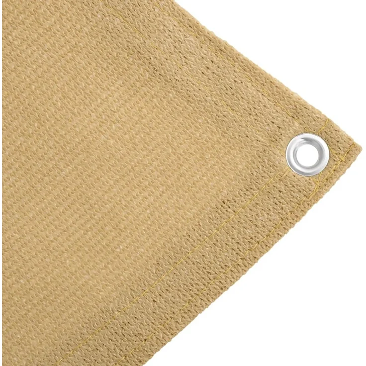 vidaXL Zeltteppich Sandfarbe 200x200 cm HDPE 4002288 – Bild 4