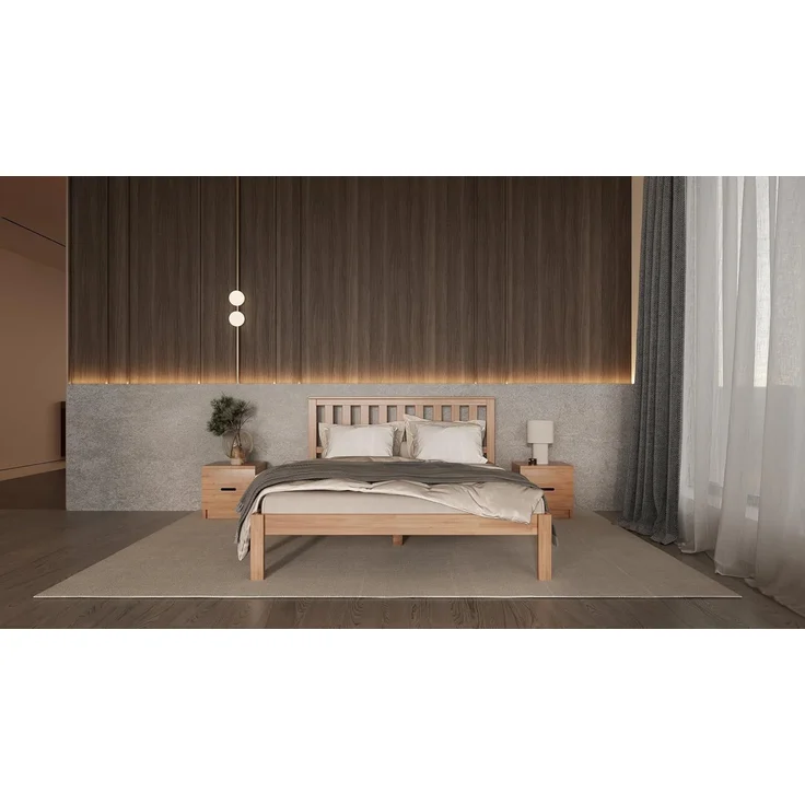 Krok Wood Massivholzbett Krok Wood Massivholzbett Sofia mit Kopfteil in Buche – Bild 7